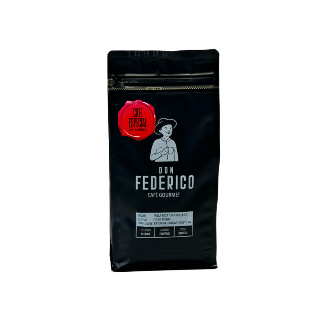 Cafe Don Federico tipo Marsellesa en Grano x 500 gr